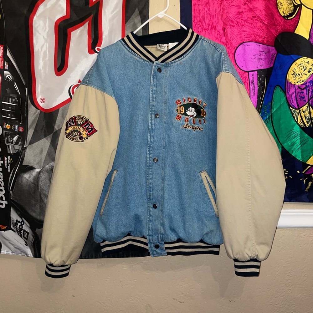 Vintage 90s varsity Mickey Mouse jacket